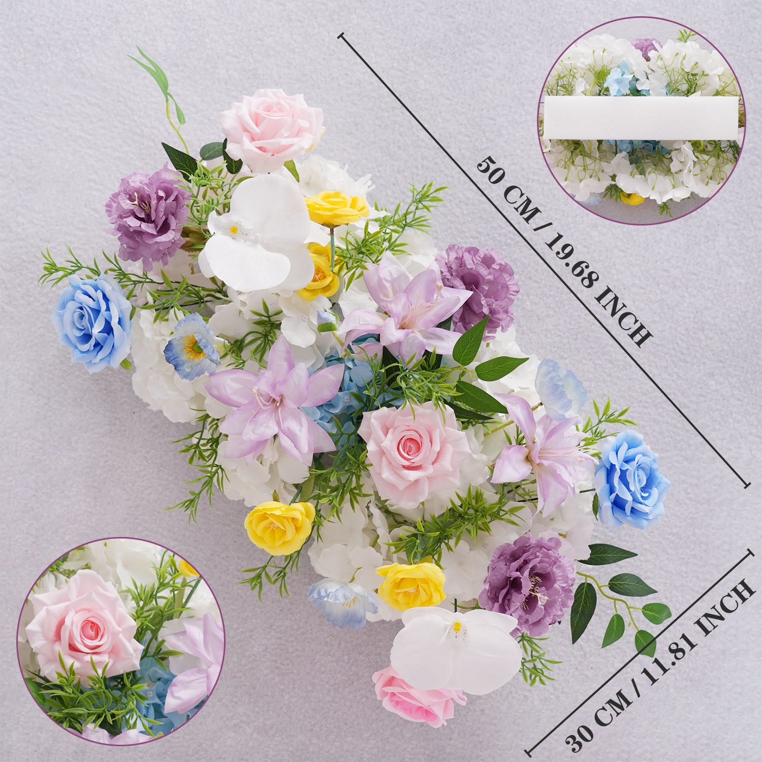 Uflower Colored Table Runner Arrangement Wedding Backdrop Wall Decor